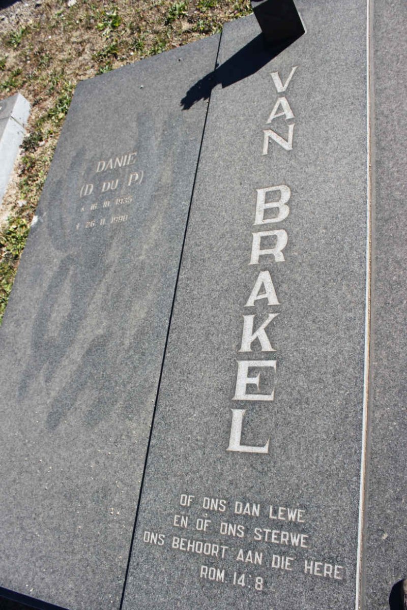 BRAKEL Danie, van 1935-1990