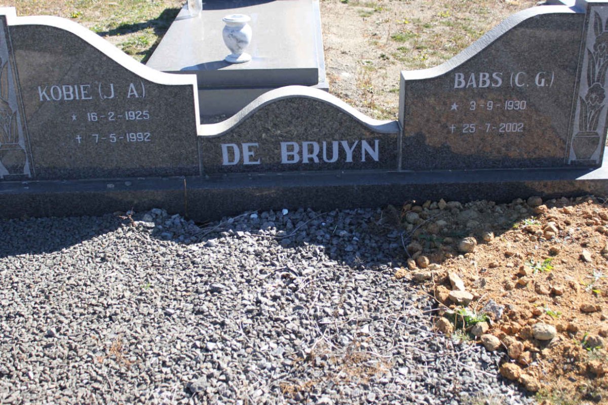 BRUYN J.A., de 1925-1992 &amp; C.G. 1930-2002