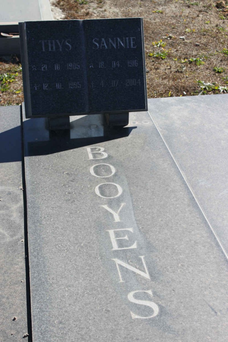 BOOYENS Thys 1905-1995 &amp; Sannie 1916-2004