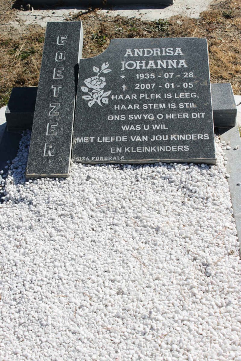 COETZER Andrisa Johanna 1935-2007