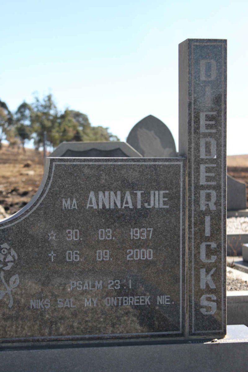 DIEDERICKS Annatjie 1937-2000