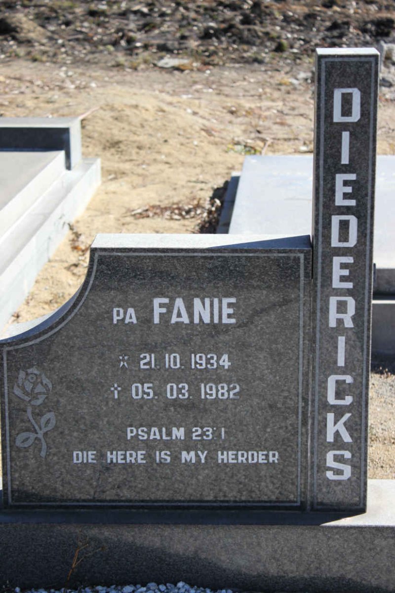 DIEDERICKS Fanie 1934-1982