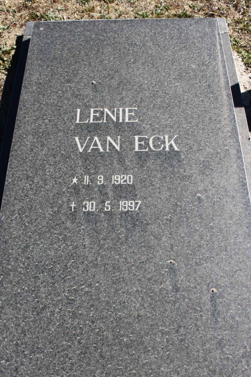ECK Lenie, van 1920-1997