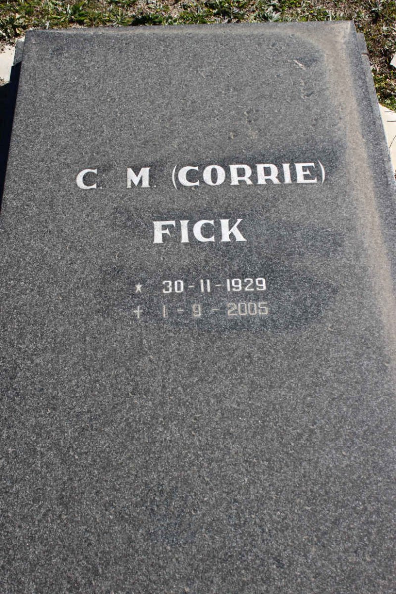 FICK C.M. 1929-2005