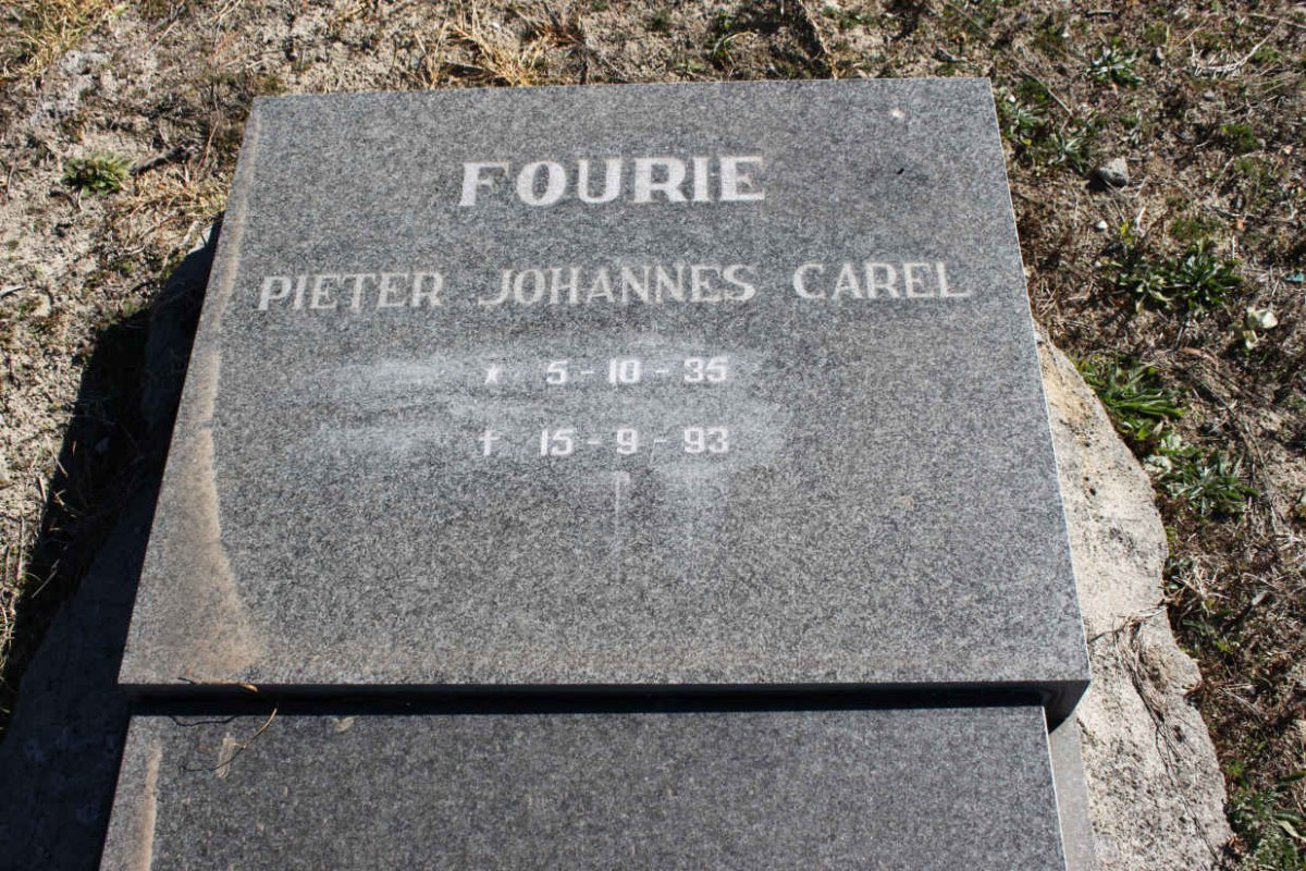 FOURIE Pieter Johannes Carel 1935-1993