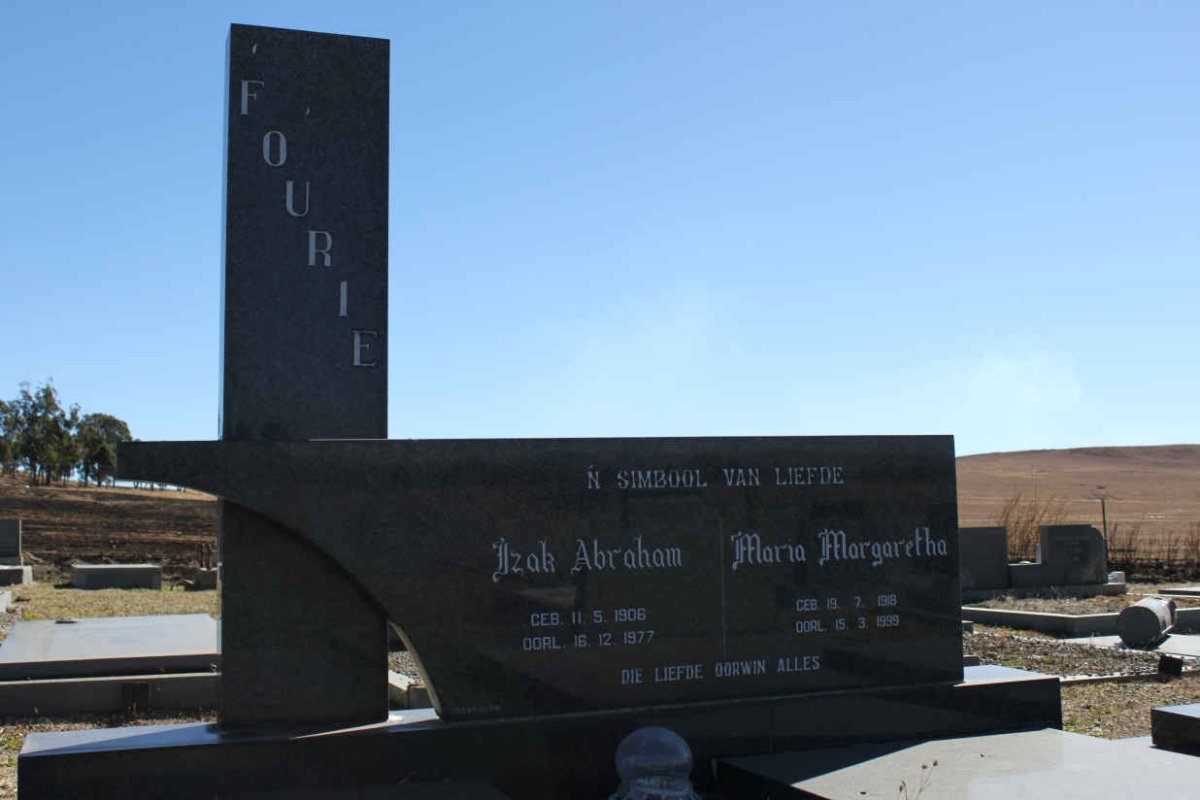 FOURIE Izak Abraham 1906-1977 &amp; Maria Margaretha 1918-1999