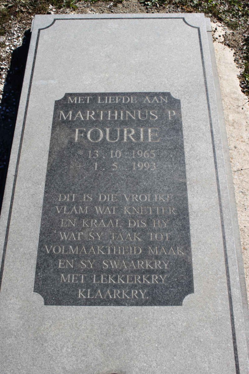 FOURIE Marthinus P. 1965-1993