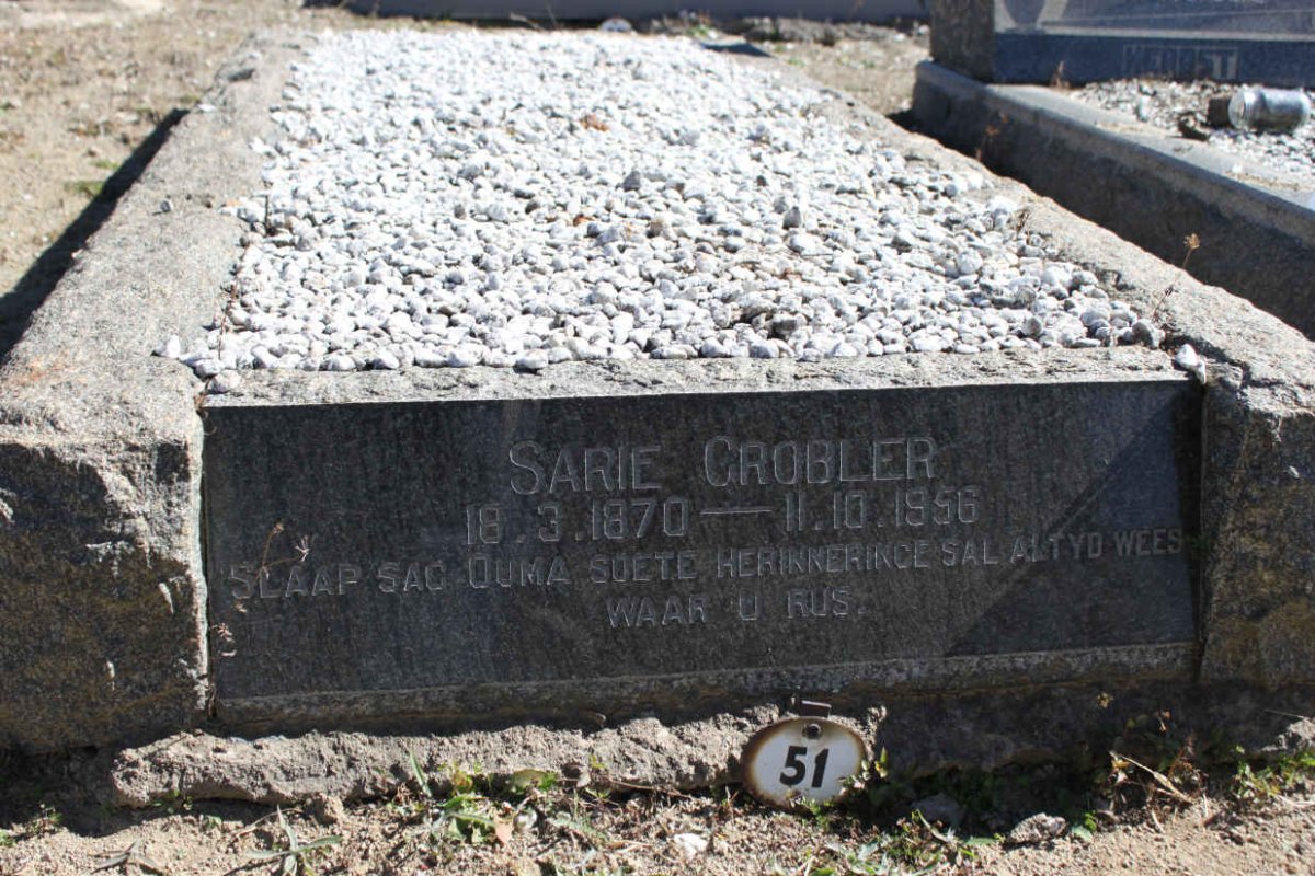 GROBLER Sarie 1870-1956