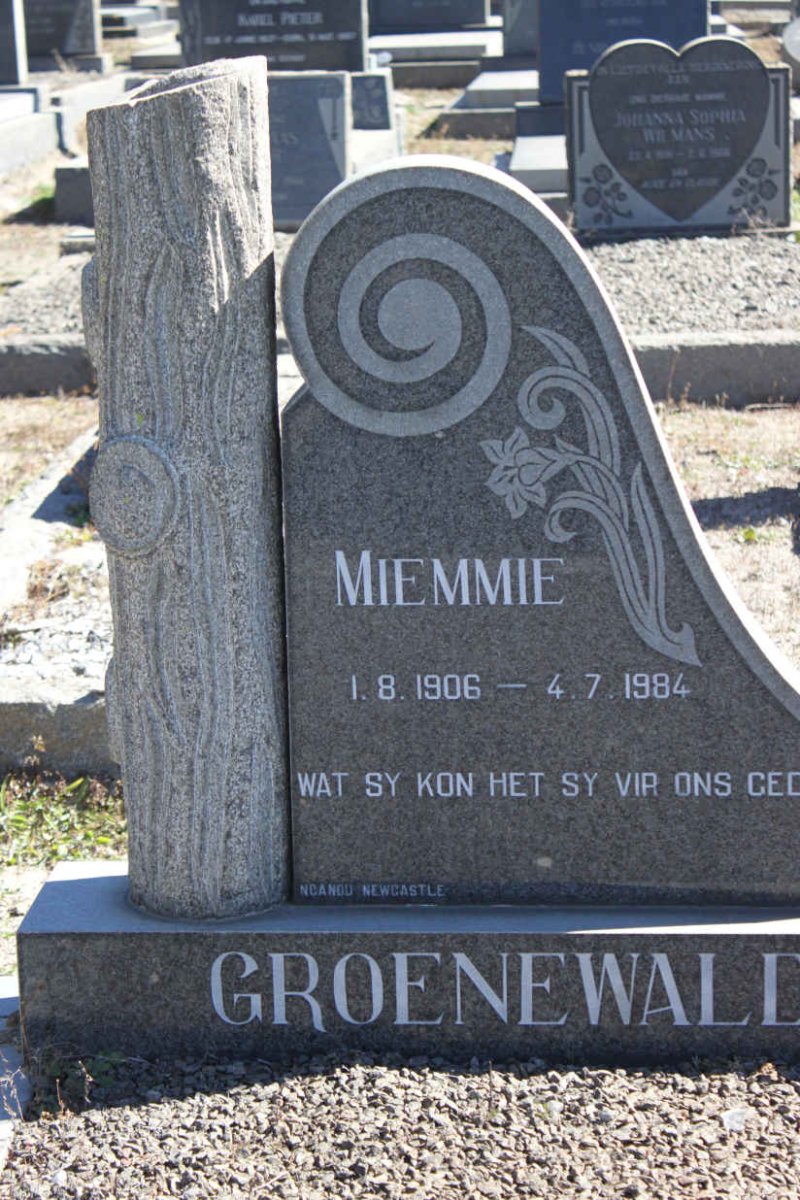 GROENEWALD Miemmie 1906-1984