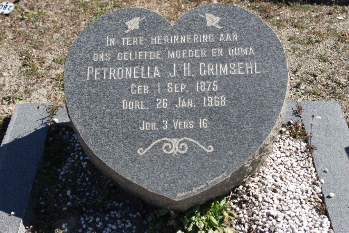 GRIMSEHL Petronella J.H. 1875-1968