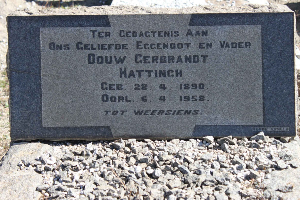 HATTINGH Douw Gerbrandt 1890-1958