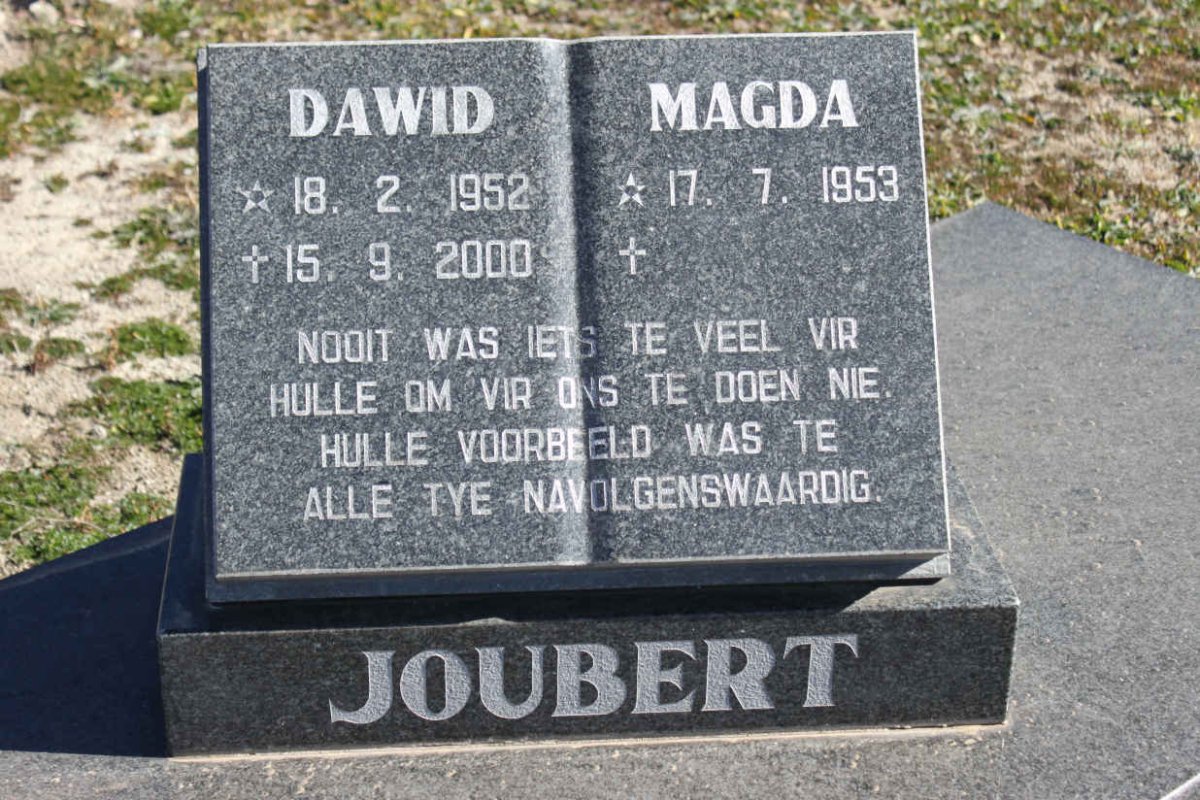 JOUBERT Dawid 1952-2000 &amp; Magda 1953-