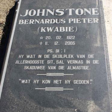 JOHNSTONE Bernardus Pieter 1922-2005