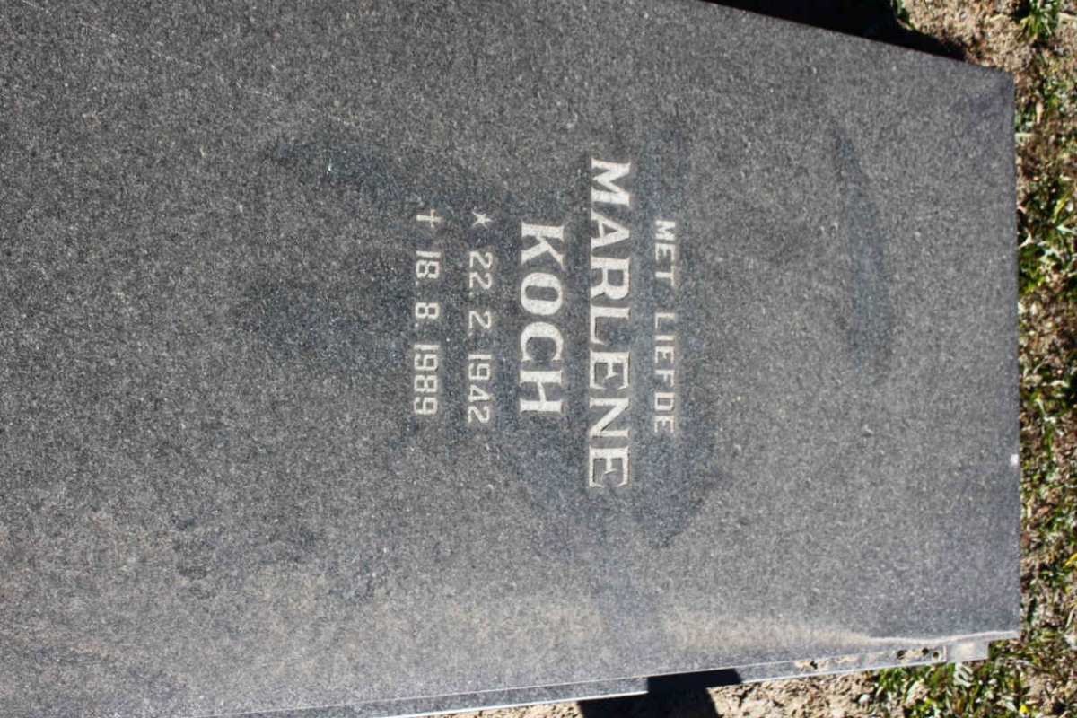 KOCH Marlene 1942-1989