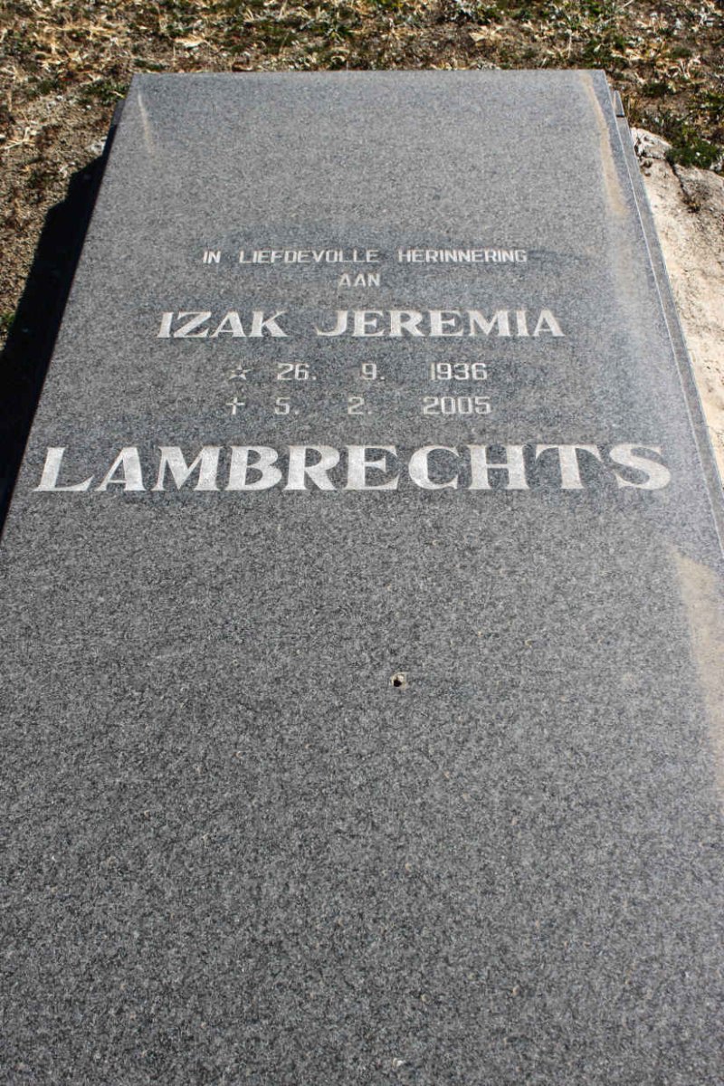 LAMBRECHTS Izak Jeremia 1936-2005