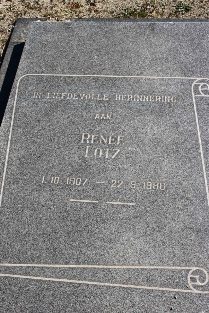 LOTZ Renee 1907-1988