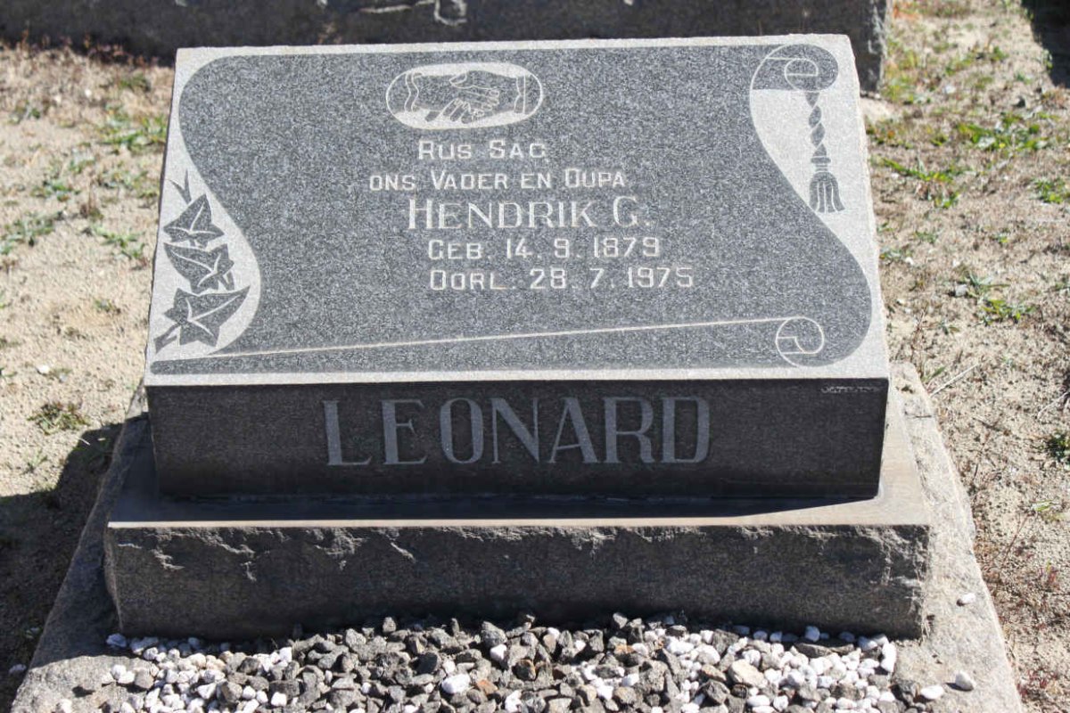 LEONARD Hendrik G. 1879-1975