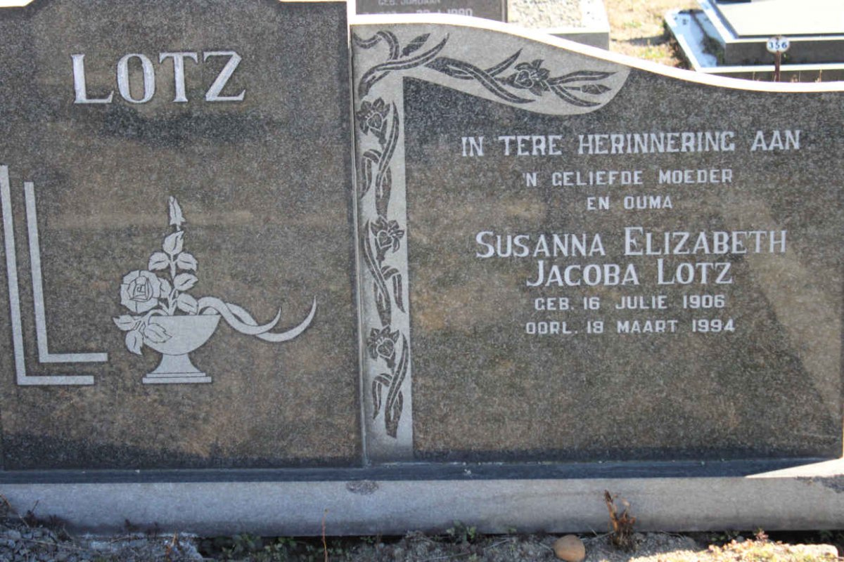 LOTZ Susanna Elizabeth Jacoba 1906-1994