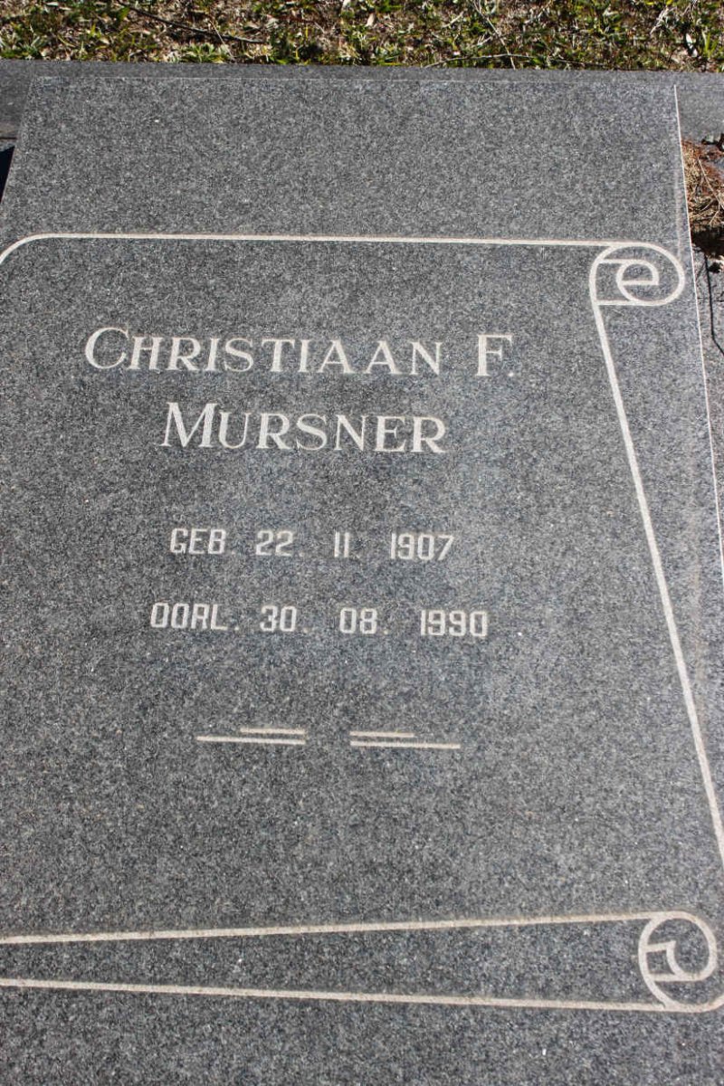 MURSNER Christiaan F. 1907-1990