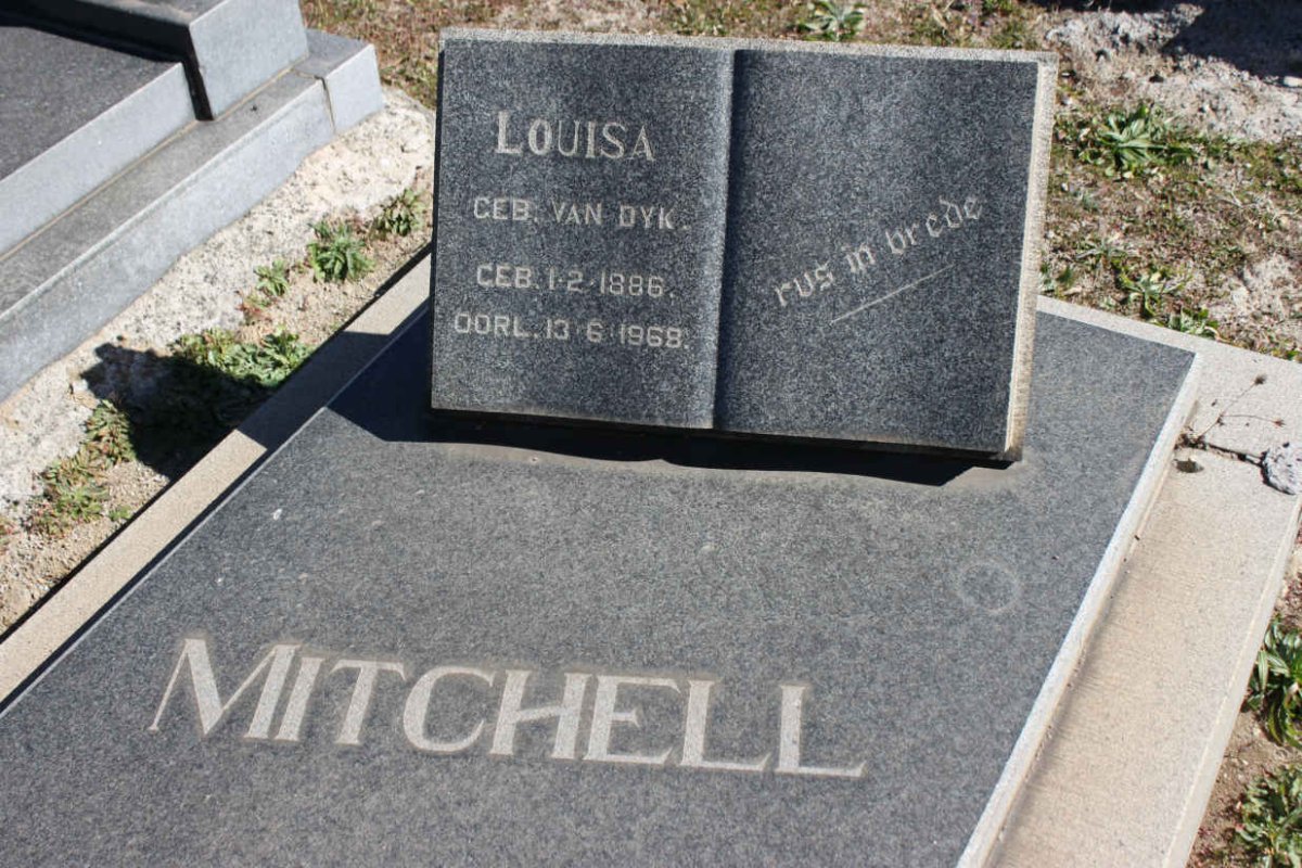 MITCHELL Louisa nee VAN DYK  1886-1968