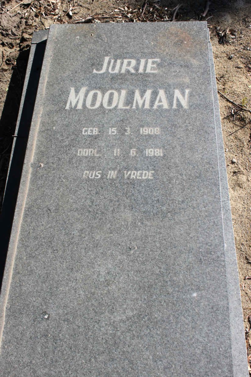 MOOLMAN Jurie 1908-1981