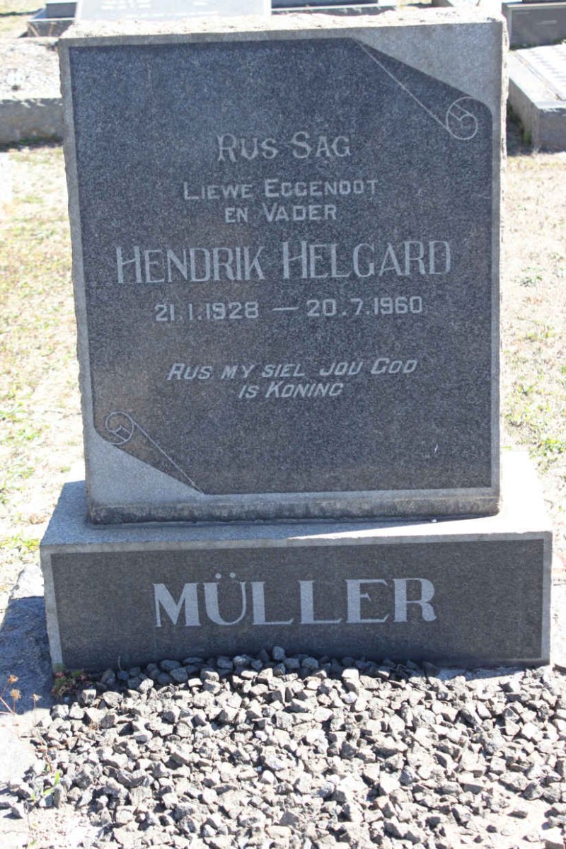 MÜLLER Hendrik Helgaard 1928-1960