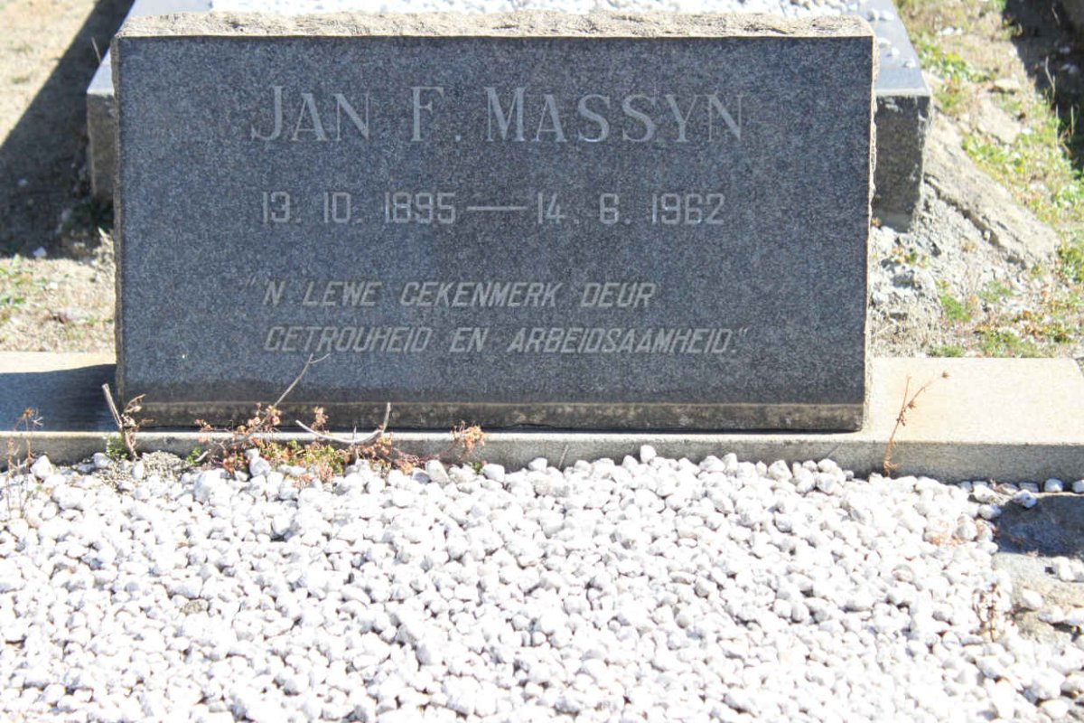 MASSYN Jan F. 1895-1962