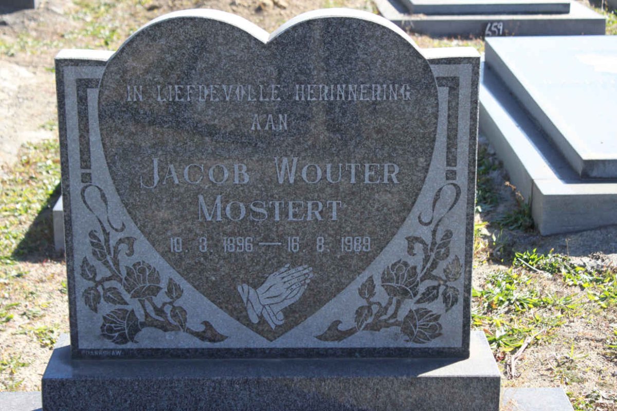 MOSTERT Jacob Wouter 1896-1989
