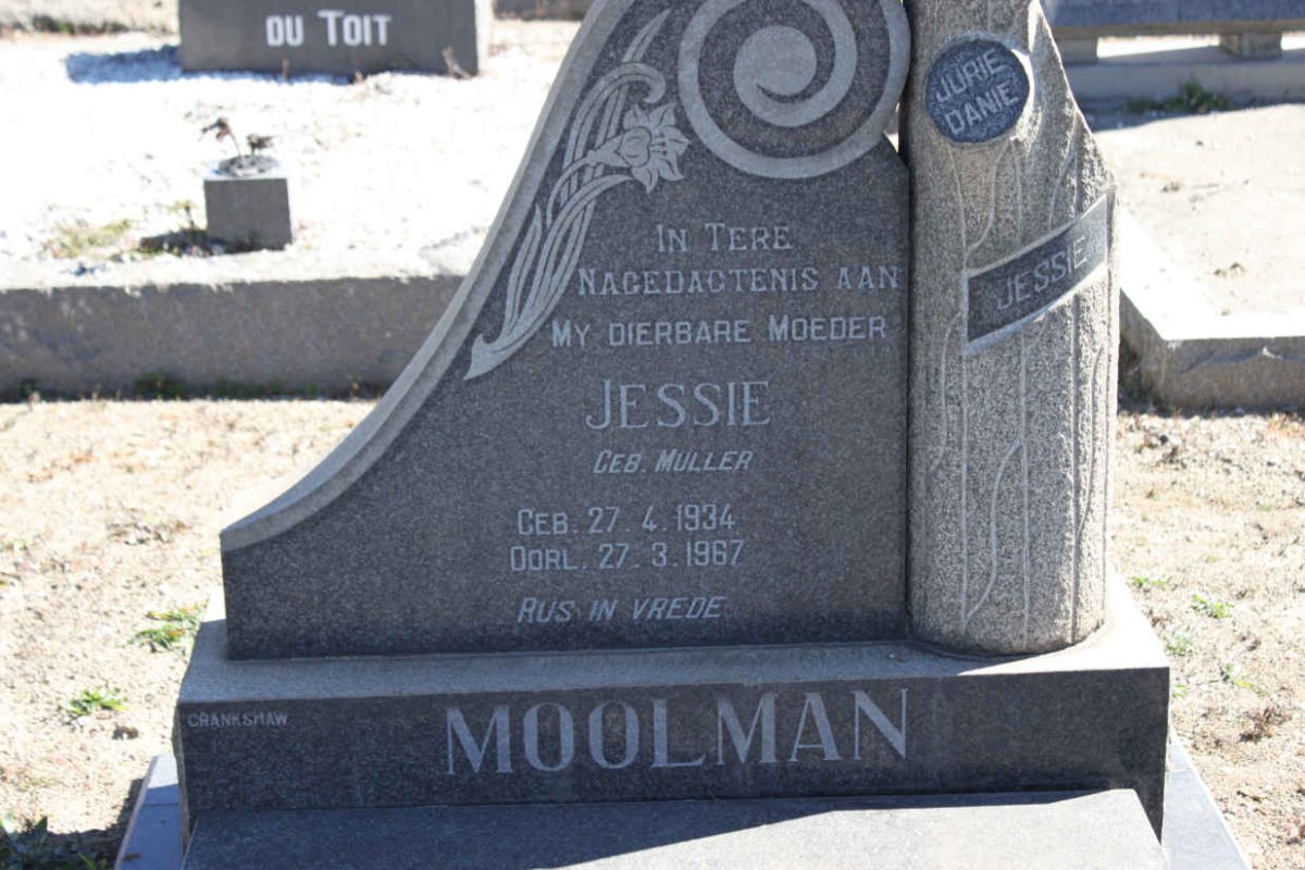 MOOLMAN Jessie nee MULLER 1934-1967