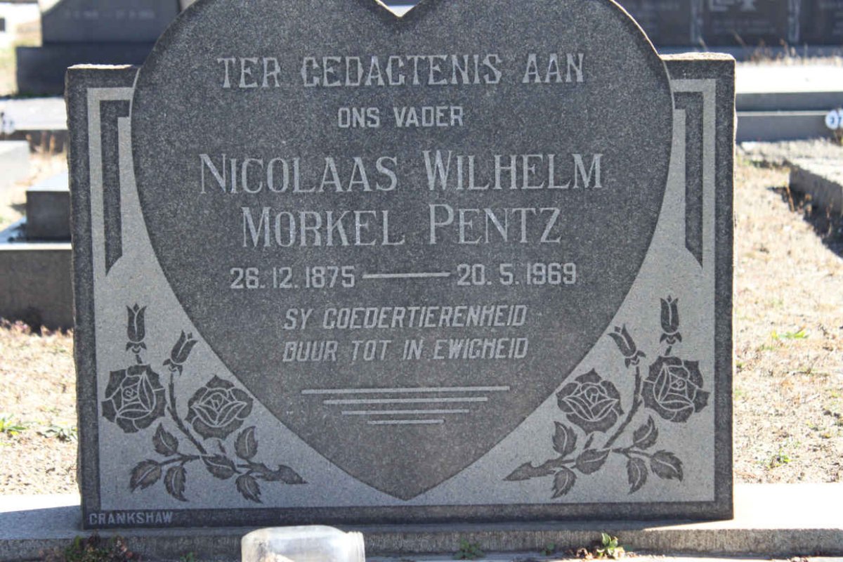 PENTZ Nicolaas Wilhelm Morkel 1875-1969
