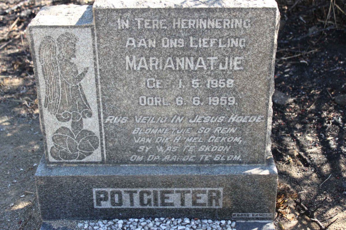POTGIETER Mariannatjie 1958-1959