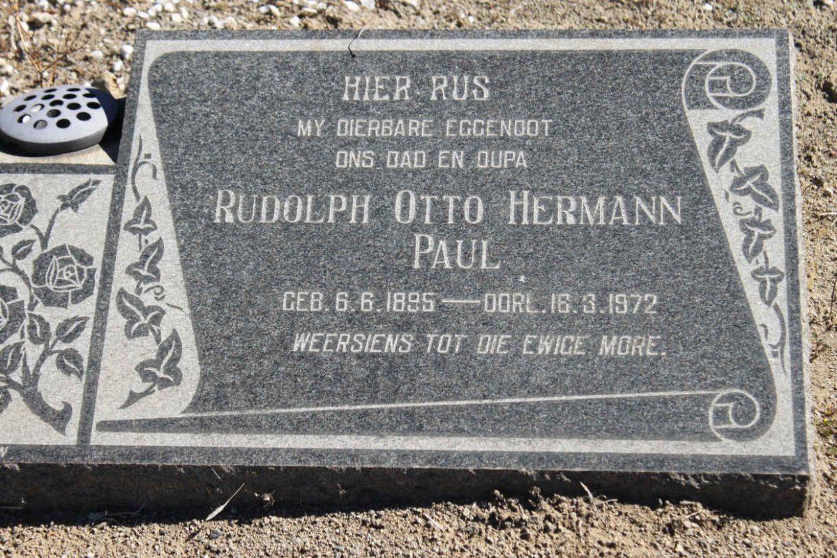 PAUL Rudolph Otto Hermann 1895-1972