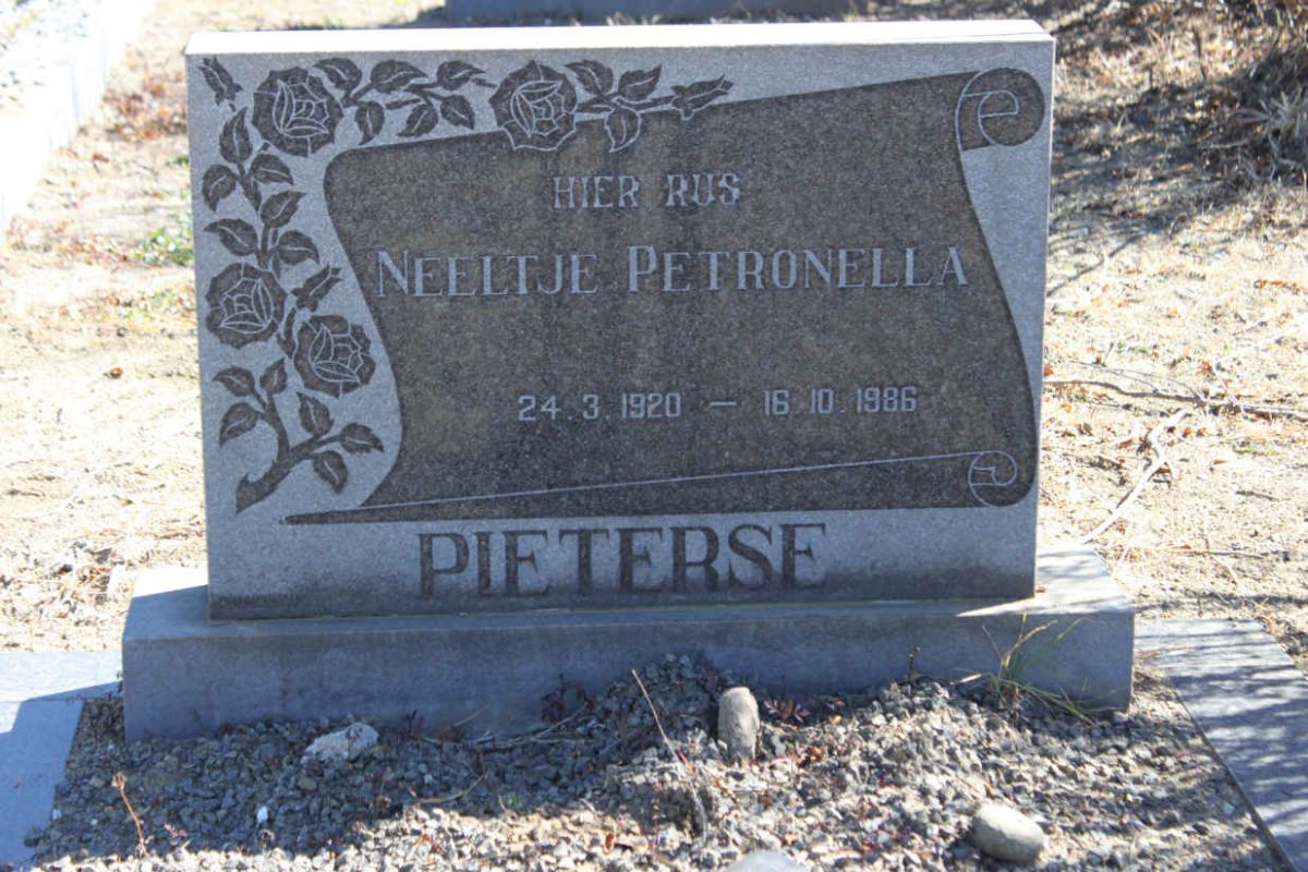 PIETERSE Neeltjie Petronella 1920-1986