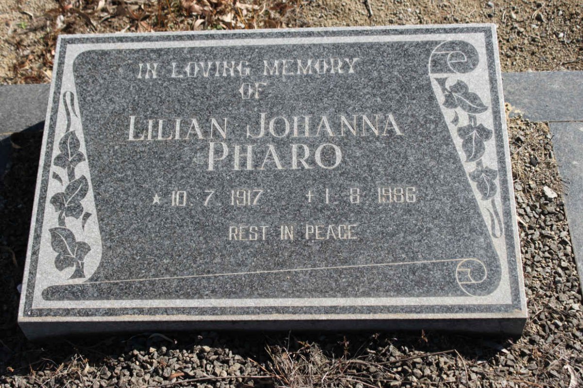 PHARO Lilian Johanna 1912-1986