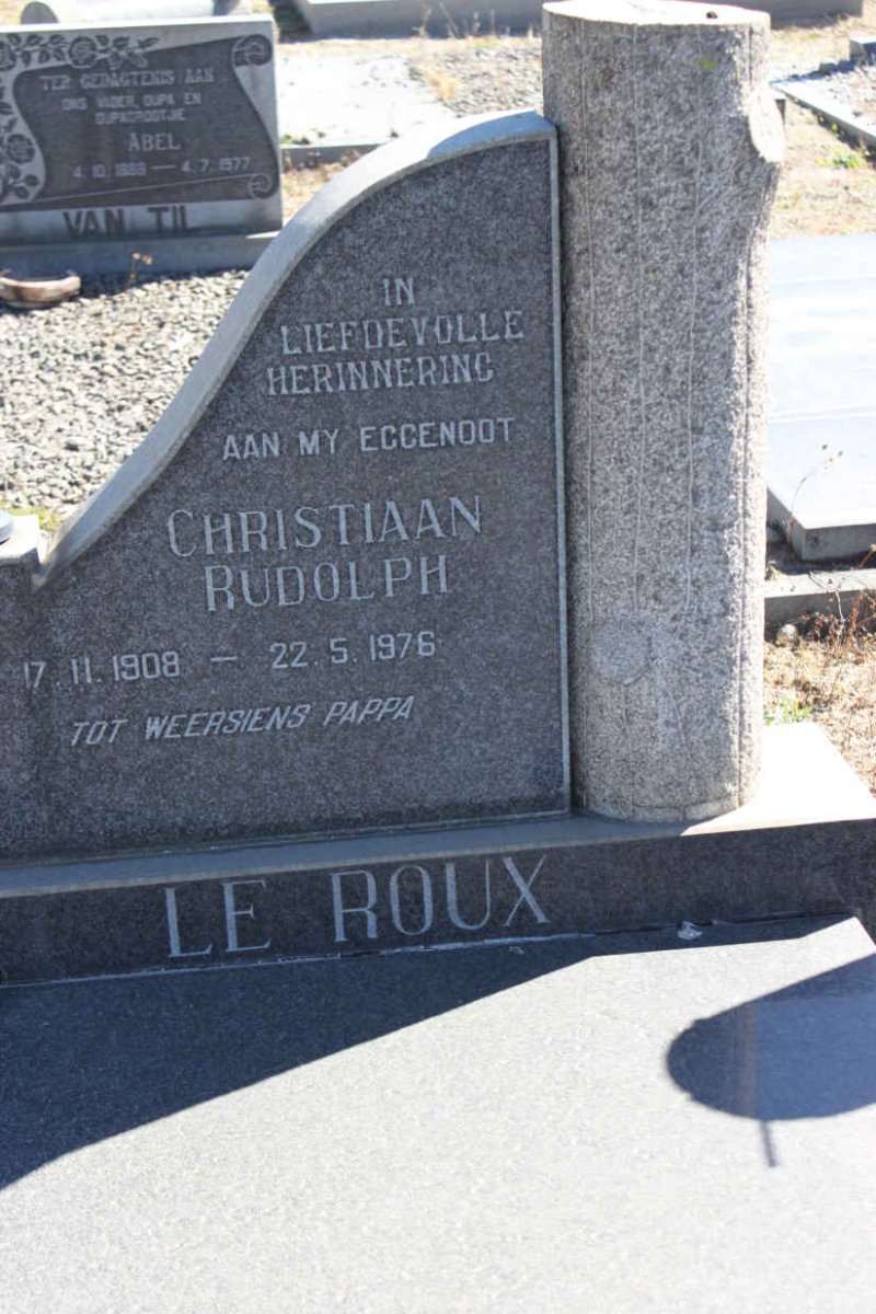 ROUX Christiaan Rudolph, le 1908-1976