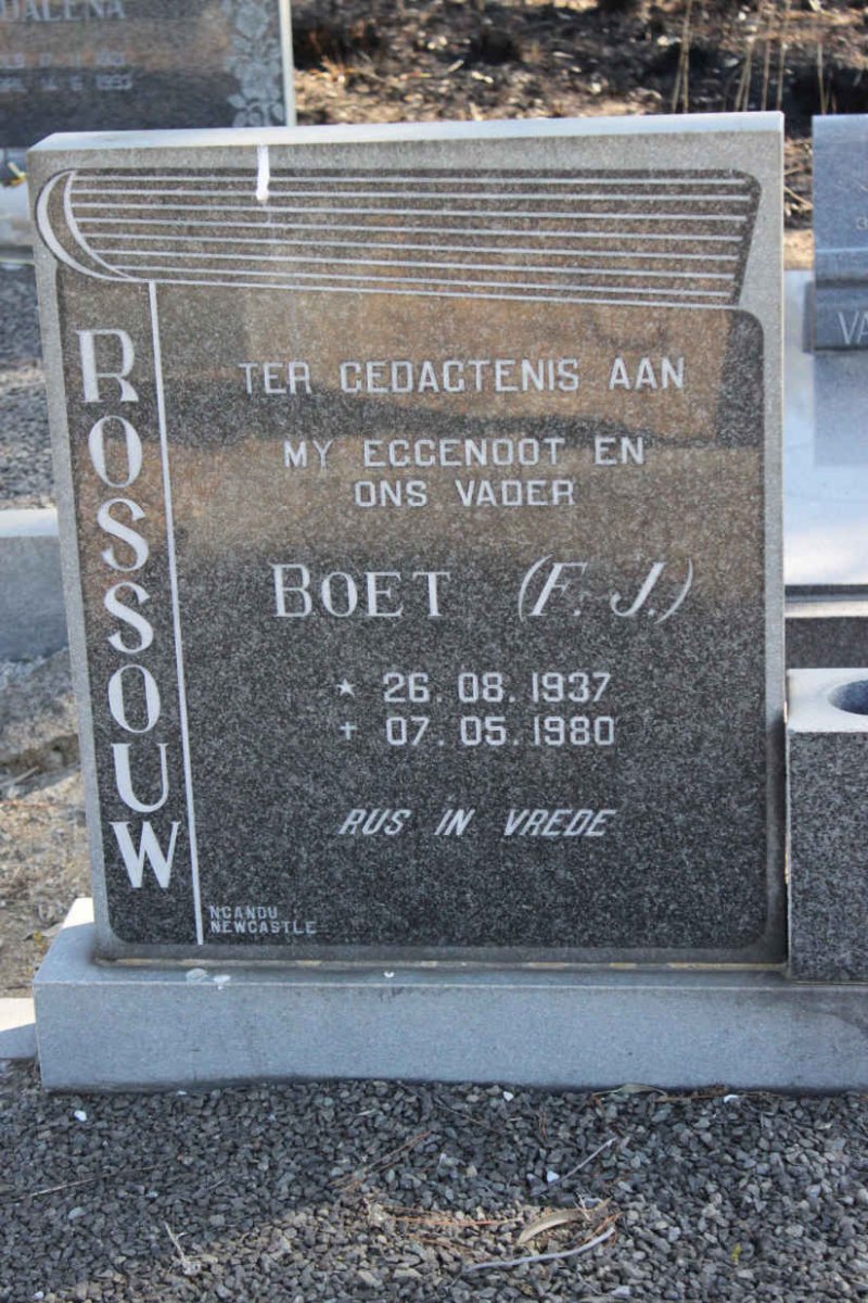 ROSSOUW F.J. 1937-1980
