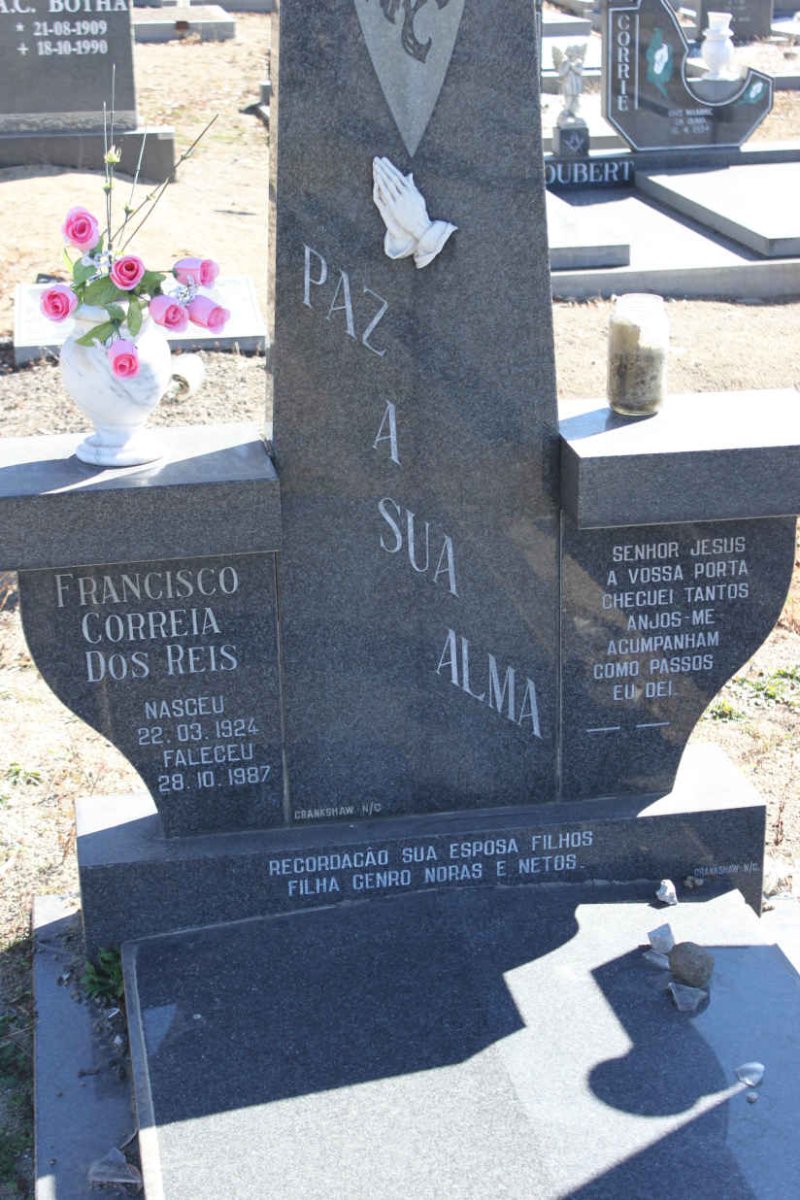 REIS Francisco Correia, Dos 1924-1987