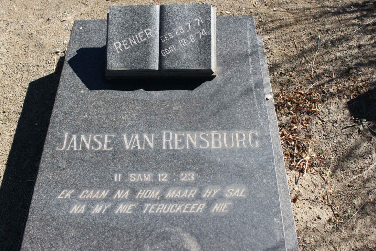 RENSBURG Renier, Janse van 1971-1974