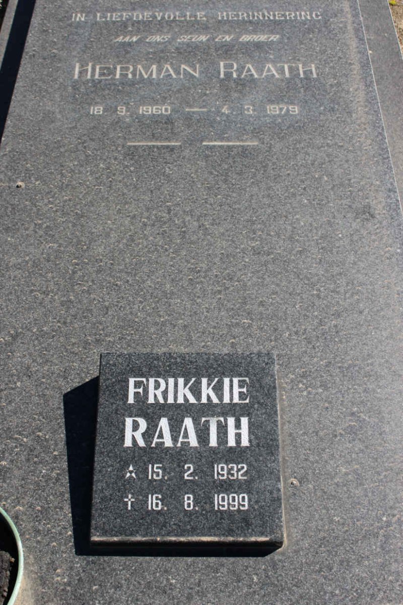 RAATH Frikkie 1932-1999