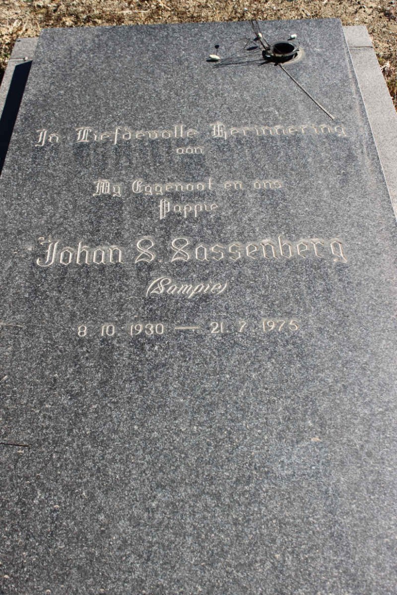 SASSENBERG Johan S. 1930-1975