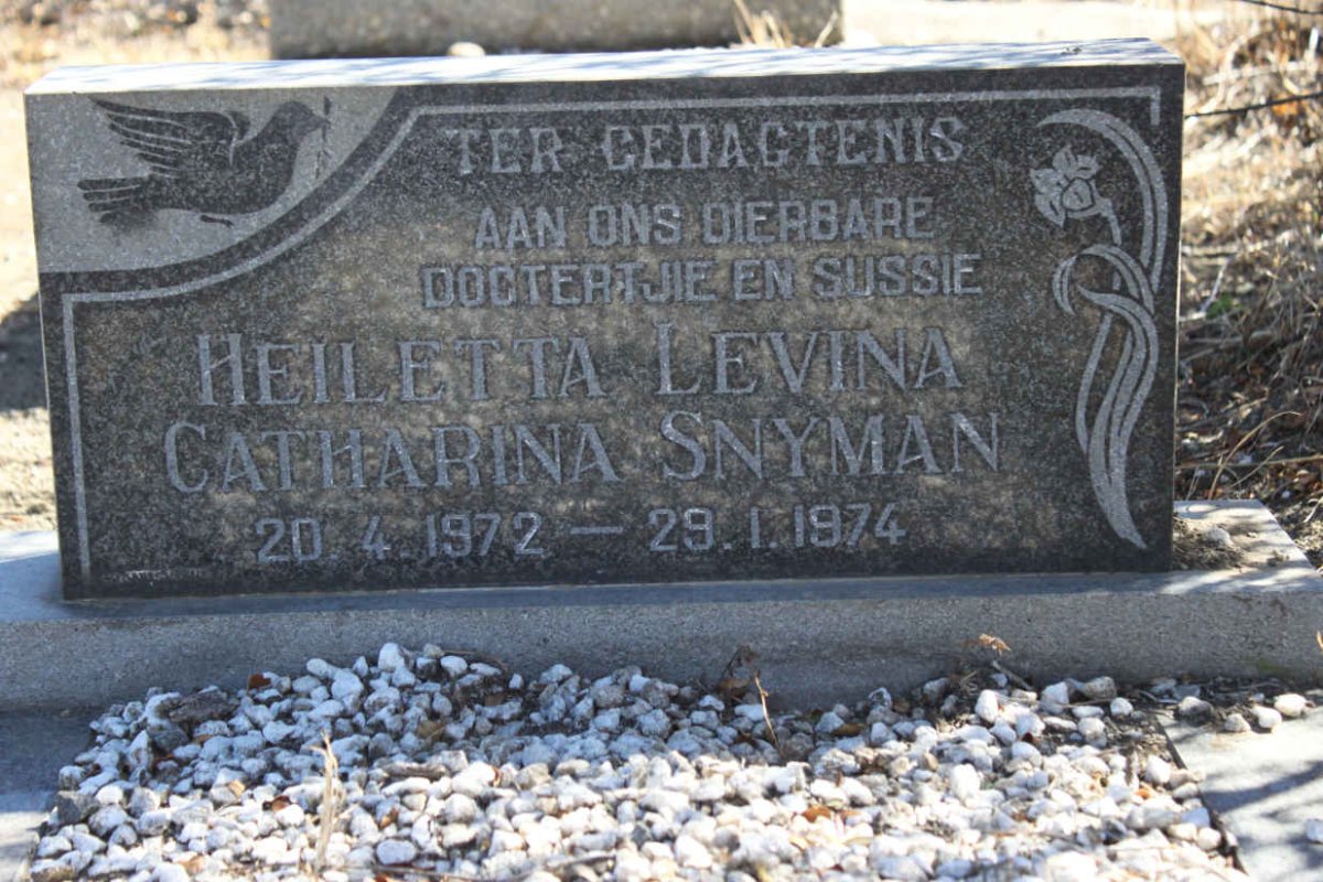 SNYMAN Heiletta Levina Catharina 1972-1974