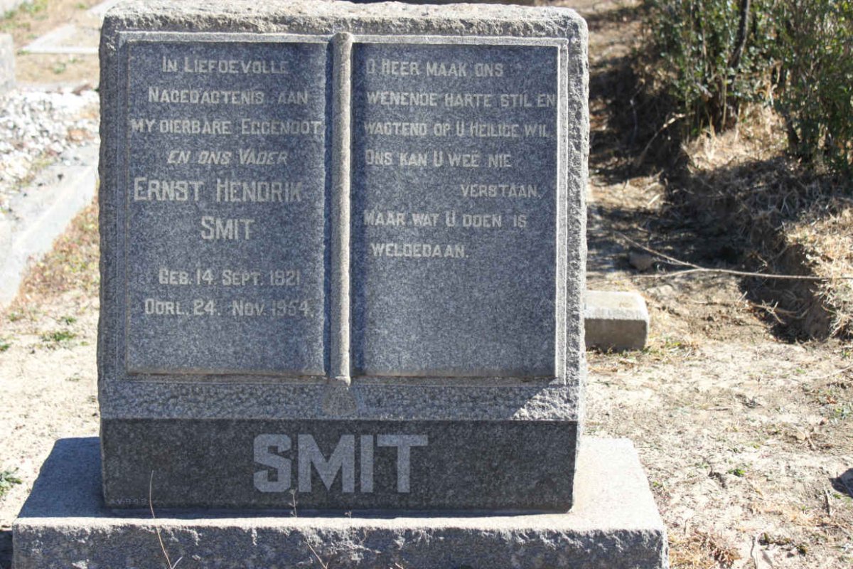 SMIT Ernst Hendrik 1921-1954