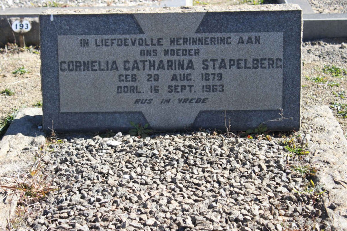 STAPELBERG Cornelia Catharina 1879-1963