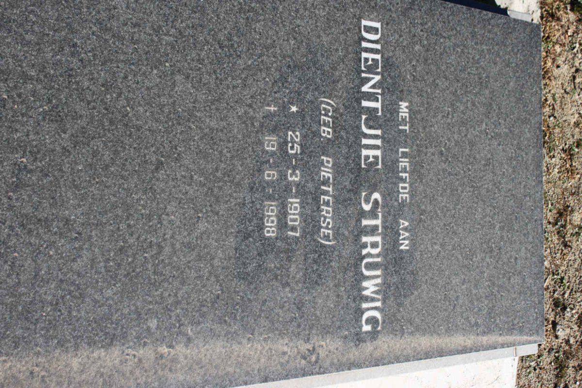 STRUWIG Dientjie nee PIETERSE 1907-1998