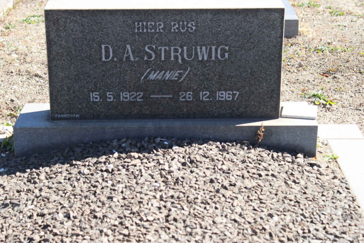 STRUWIG D.A. 1922-1967