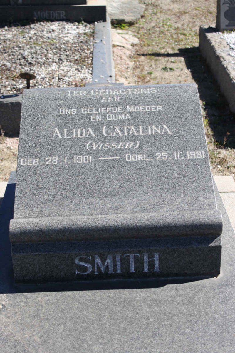 SMITH Alida Catalina nee VISSER 1901-1981