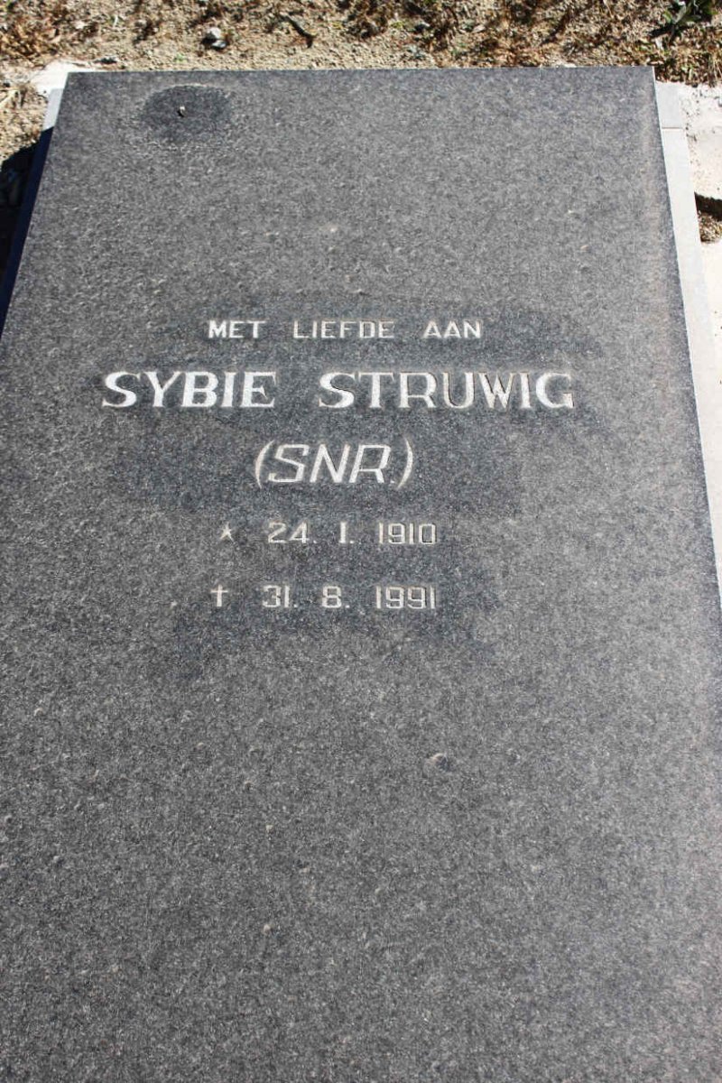 STRUWIG Sybie 1910-1991