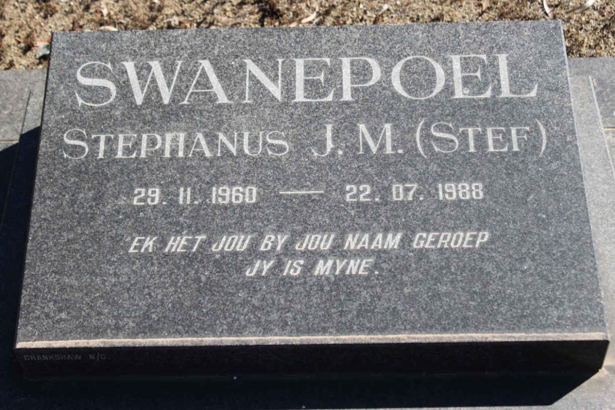 SWANEPOEL Stephanus J.M. 1960-1988