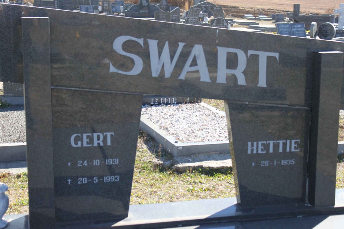 SWART Gert 1931-1993 &amp; Hettie 1935-