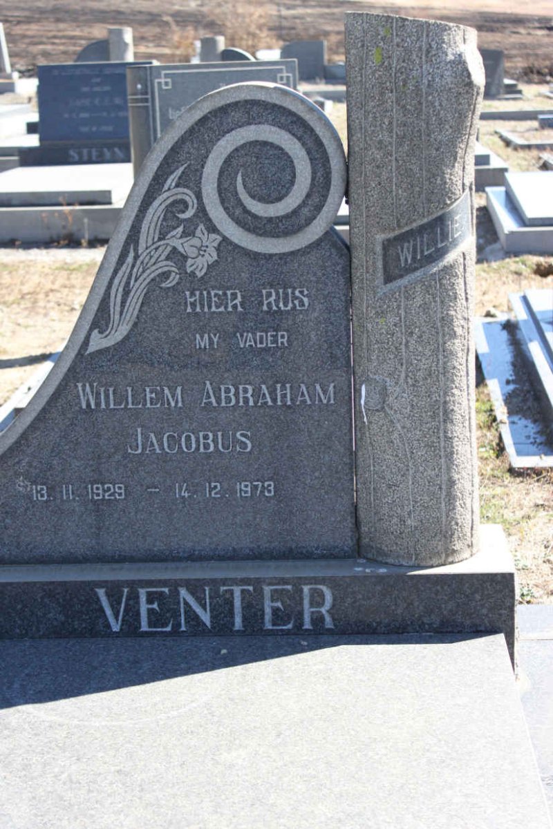 VENTER Willem Abraham Jacobus 1929-1973